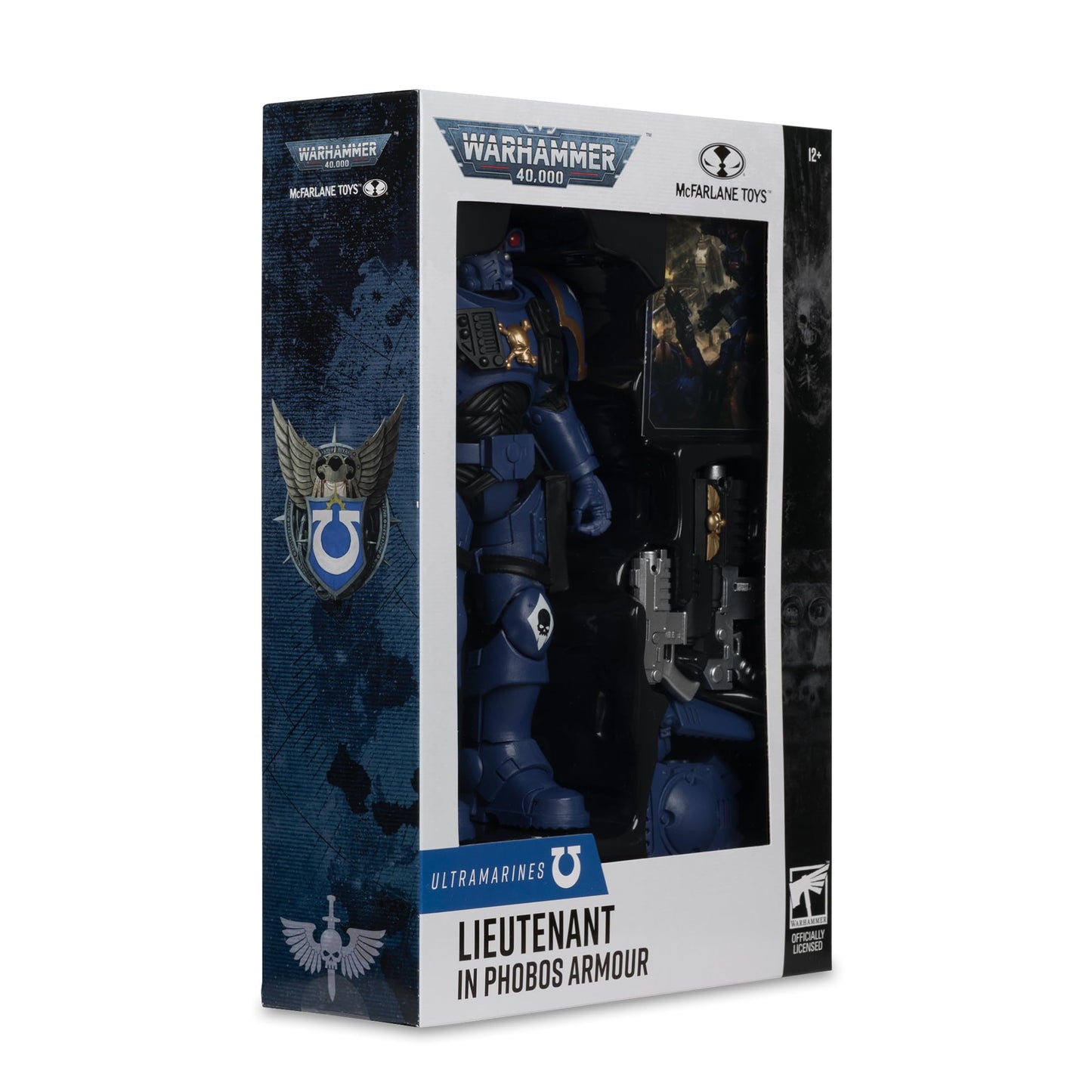 McFarlane Toys- Warhammer 40,000 Lieutenant in Phobos Armour (Ultramarines) 7in Figure