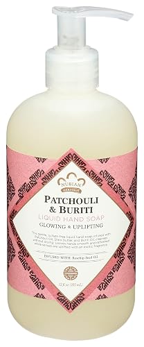 NUBIAN HERITAGE Patchouli and Buriti Liquid Hand Soap, 12 FZ