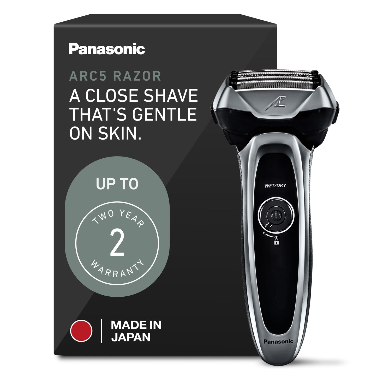 Panasonic ARC5 Electric Razor for Men with Pop-Up Trimmer, Wet/Dry 5-Blade Electric Shaver with Intelligent Shave Sensor and Multi-Flex Pivoting Head Beauty and Personal Care Panasonic Default Title
