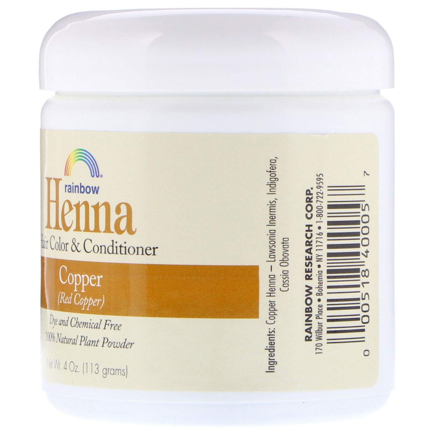 Rainbow Research Henna Copper 4 Ounces (4 Pack)