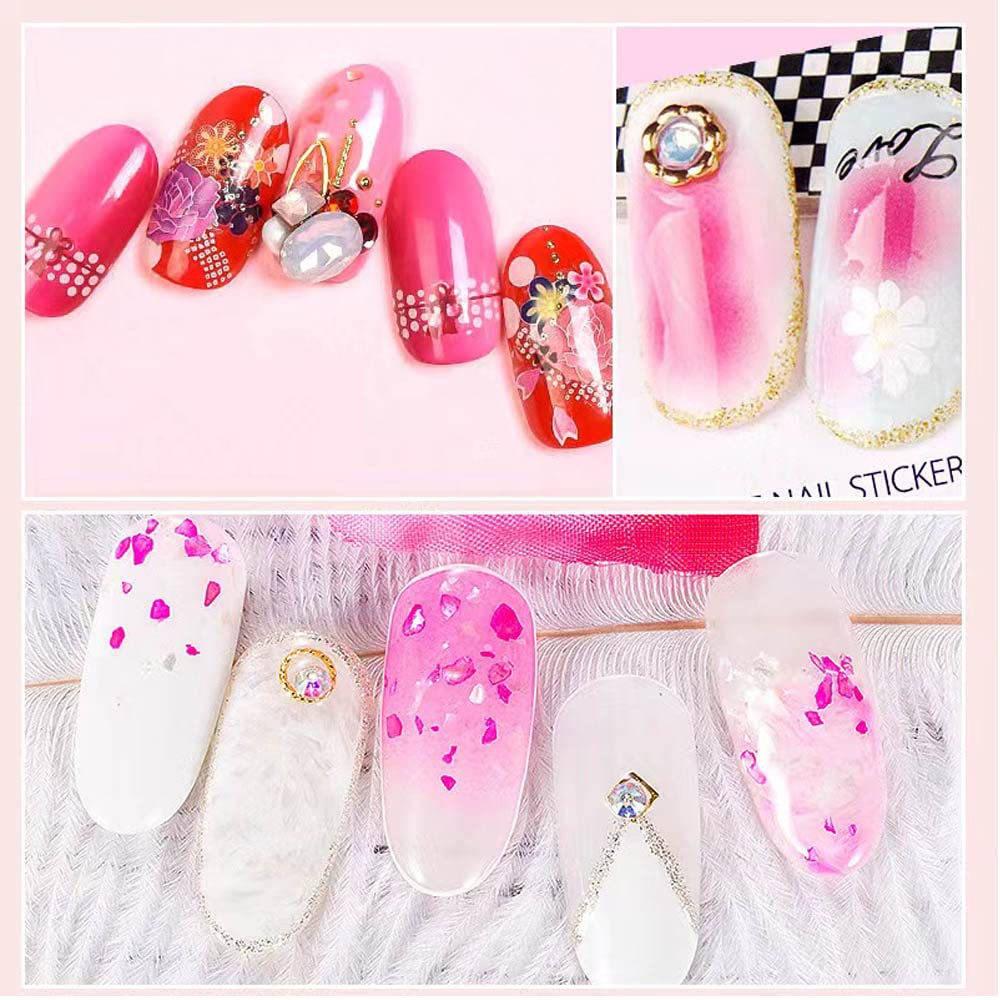 Nail Gradient Sponge Pen, ForSewian Double Head Nail Painting Brush with 20 Pieces Replacement Head for Nail Art Design
