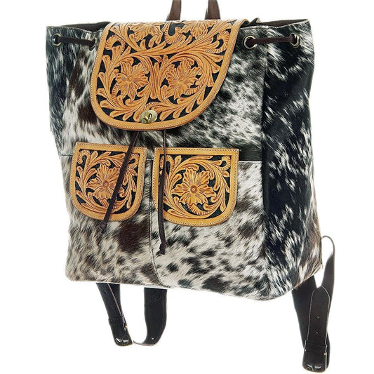 American Darling Backpack Hair on Genuine Leather Western Women Bag | for Laptop School Purse Travel