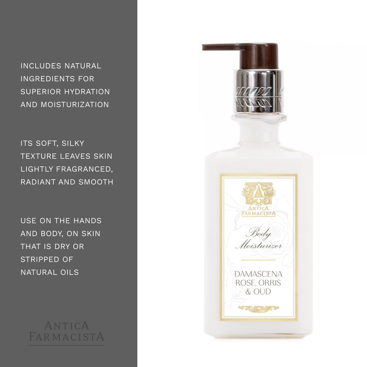 Antica Farmacista Body Moisturizer - Scented Moisturizing Lotion with Aloe Vera, Green Tea & Sweet Almond Oil - Luxury Gift for Any Occasion