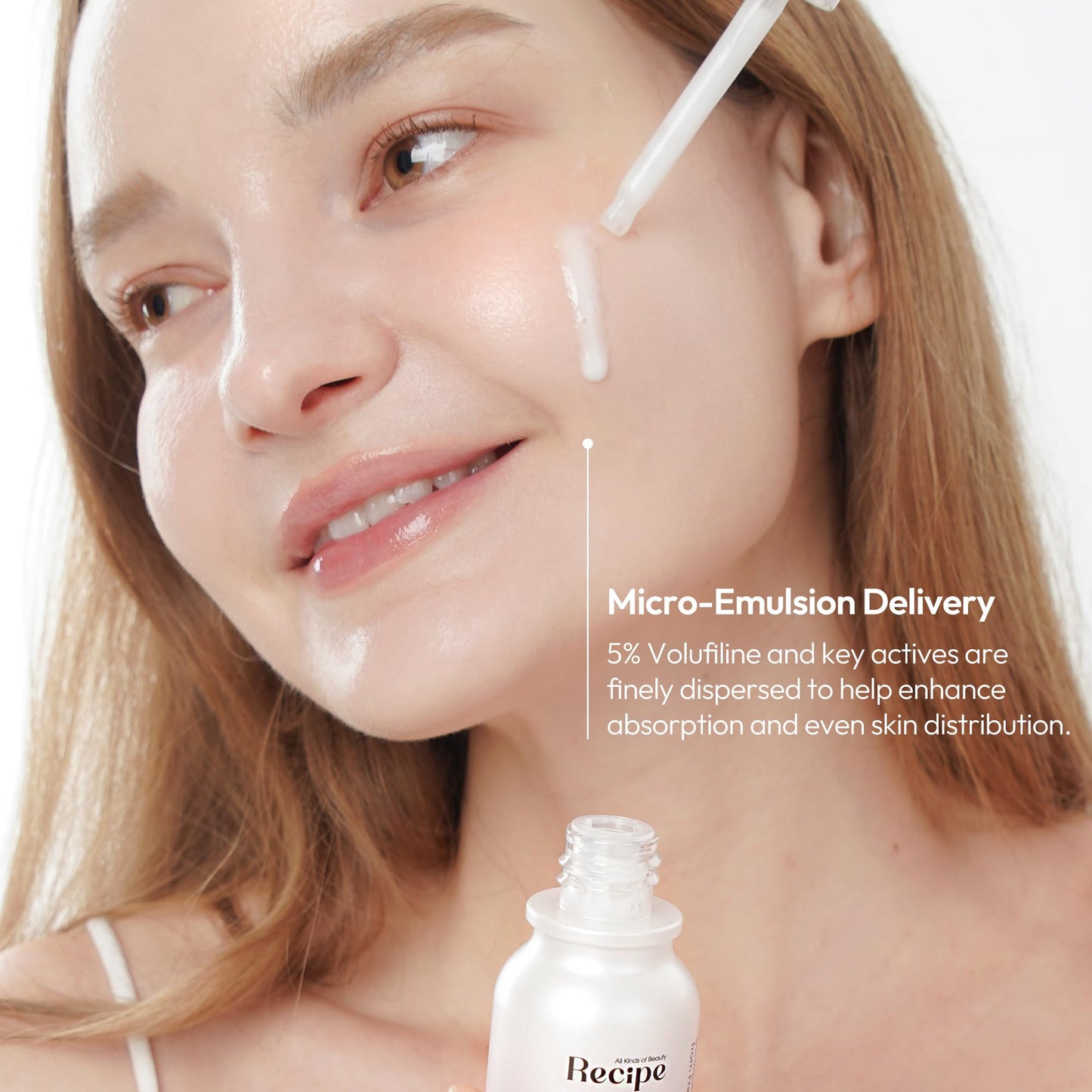 Recipe Milkfiline Boosting Ampoule - Age-Defying, Soothing & Hydrating Face Serum with 5% Volufiline, Niacinamide & Azelaic Acid for Dull, Dry Skin Beauty and Personal Care RE:CIPE