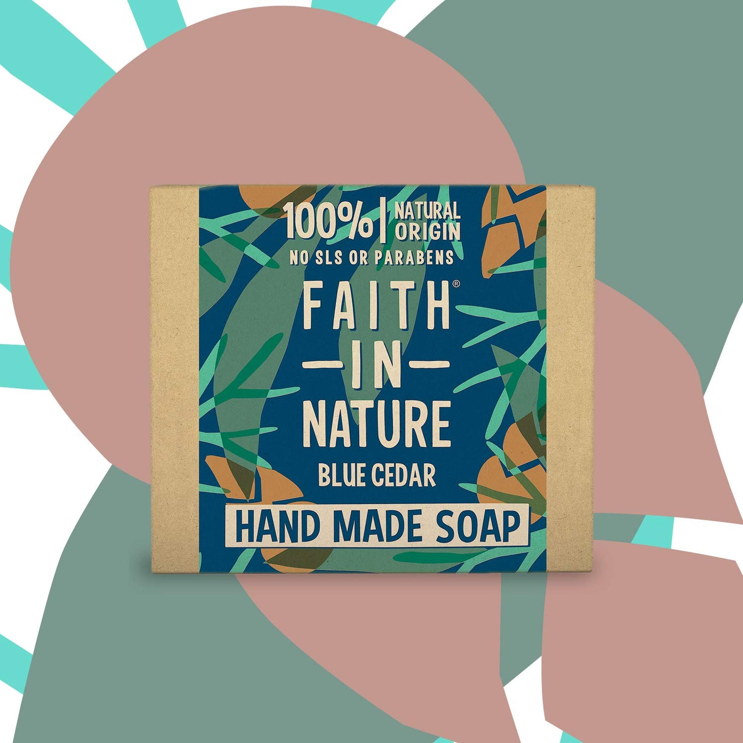 Faith In Nature Hand Made For Men Blue Cedar Soap 100g