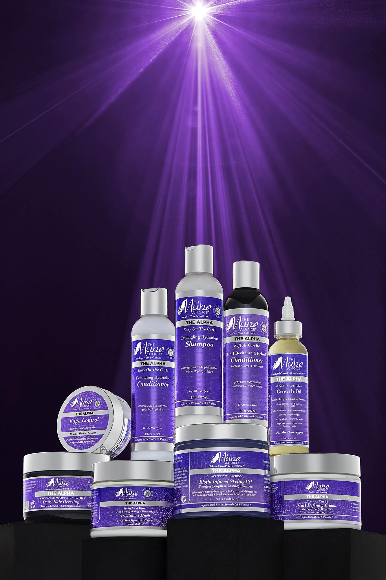 The Mane Choice The Alpha Curly As Can Be Curl Defining Cream,12 Oz, Defines, Hydrates & Smooths Frizz, Curl Cream For Coily, Wavy & Curly Hair