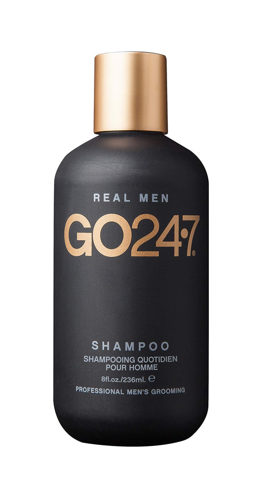 GO247 Daily Shampoo - Gentle Daily Cleanser for Men - Hydrates, Strengthens & Revitalizes Hair - Infused with B5 & Soy Proteins - Light Citrus Herbal