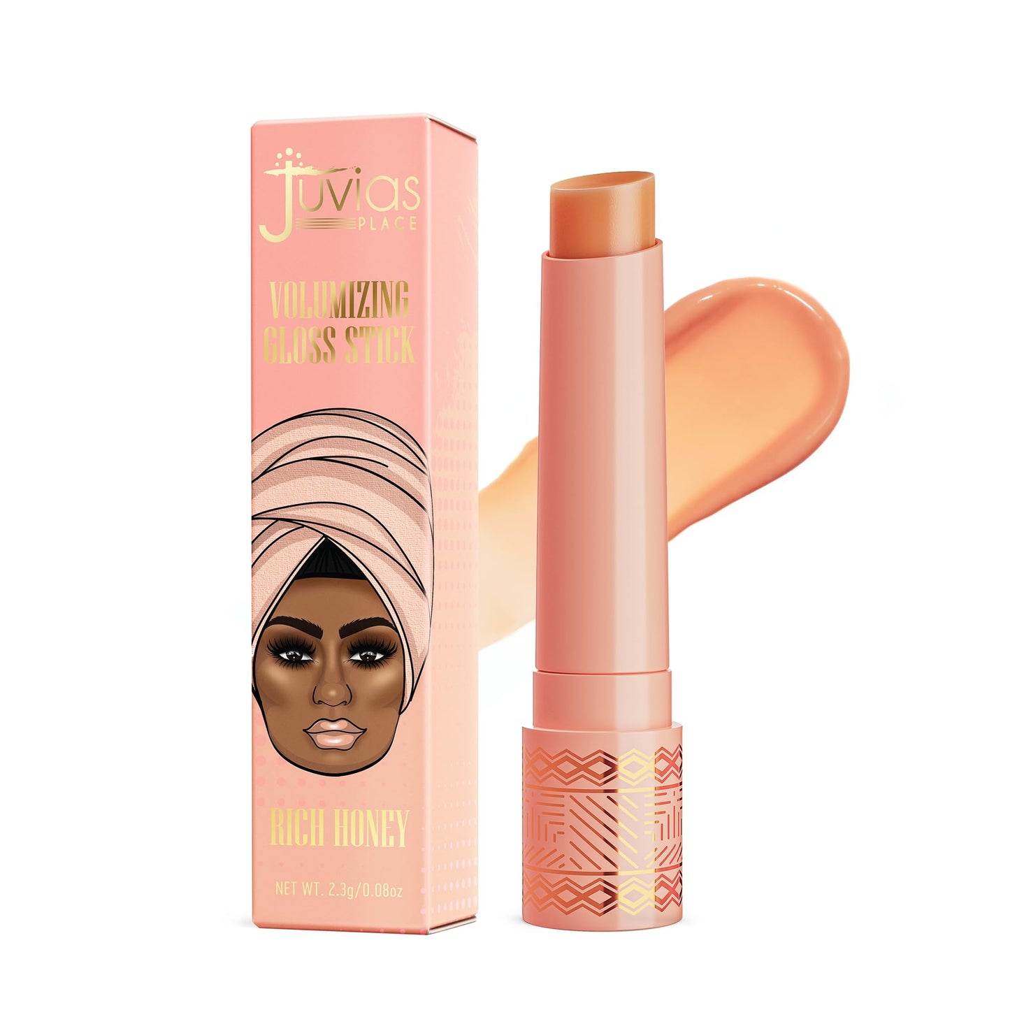 Juvia's Place Volumizing Gloss Stick - Rich Honey - Shiny Luscious Lips with Nourishing Hydration, Plumping, Lip Plumper, Plumping Lip Balm, Hydrating