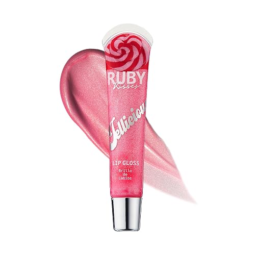Ruby Kisses Jellylicious Lip Gloss, High-Shine Non-Sticky Hydrating Plump