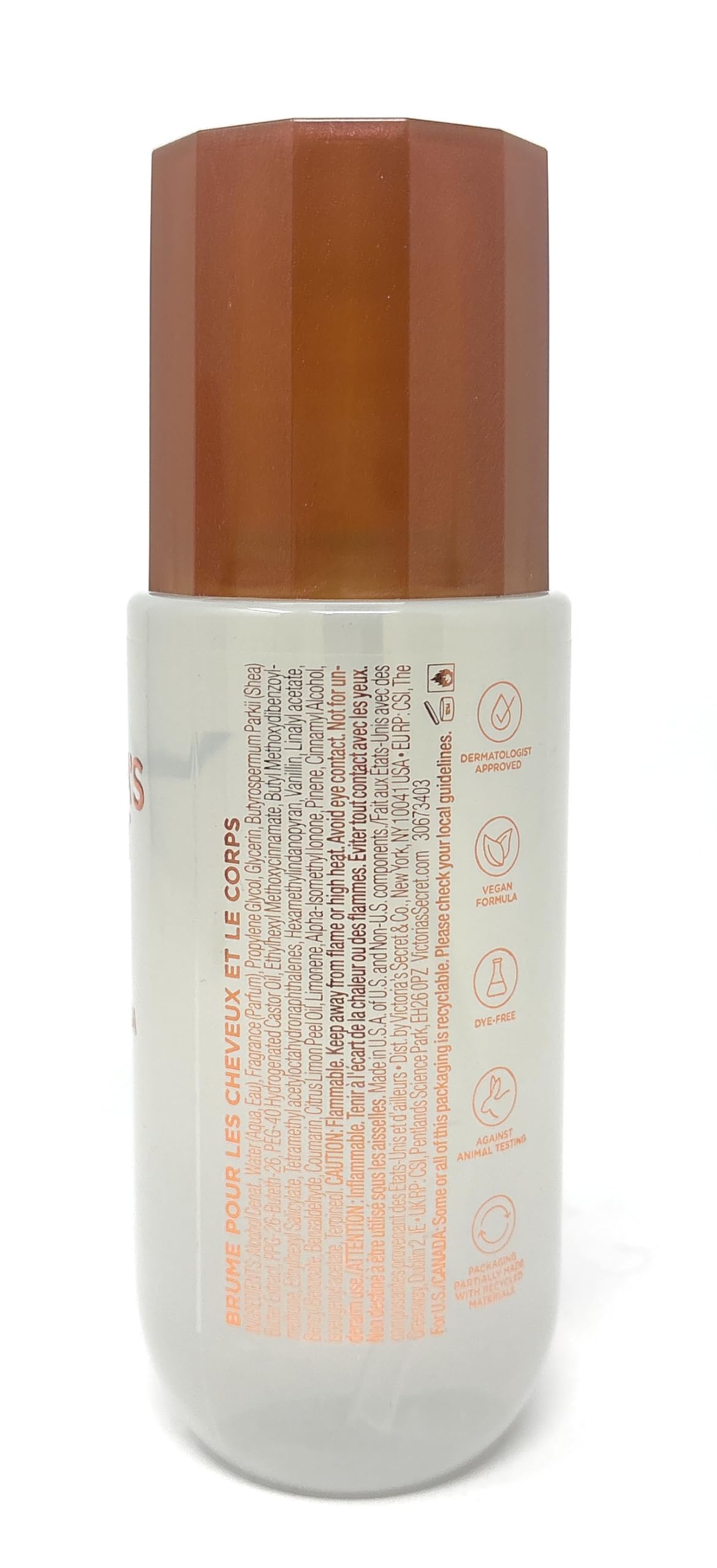 Victoria's Secret Spiced Vanilla Creme Hair & Body Mist 8 fl oz