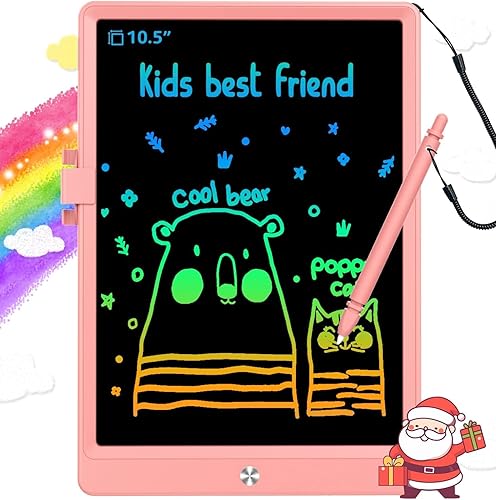 BUKEBU LCD Writing Tablet Doodle Board,10.5 inch Colorful Drawing Pad,Electronic Drawing Tablet, Drawing Pads,Travel Gifts for Kids Ages 3 4 5 6 7 8…