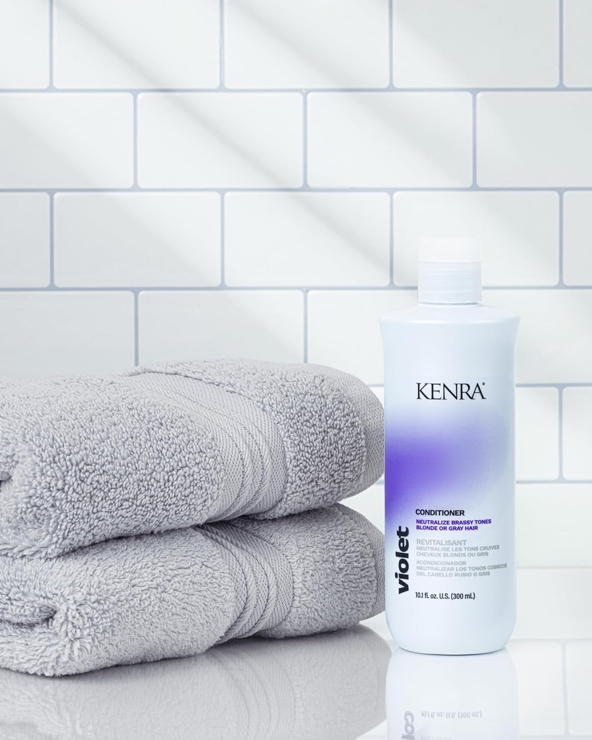 Kenra Violet Shampoo & Conditioner Set | Eliminates Brassy Tones | Purple Pigment + Deposit | Neutralizes Yellow | Moisturizes Processed Hair |
