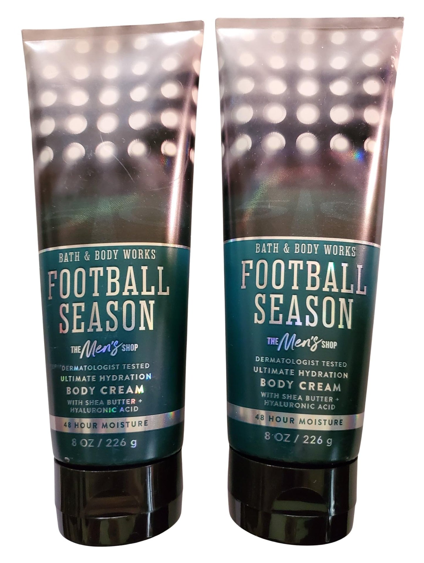 Bath & Body Works Men's Football Season Ultimate Hydration Body Cream 8 Ounces Pack of 2