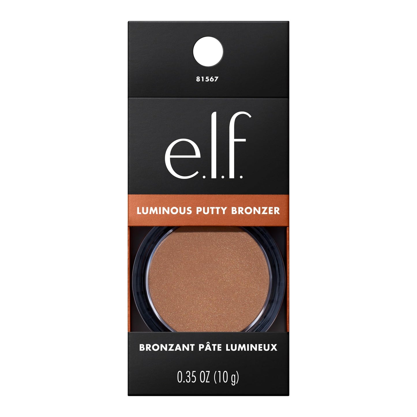 e.l.f. Luminous Putty Bronzer, Lightweight Putty-to-Powder Bronzer For A Radiant, Glowing Finish, Highly Pigmented, Vegan & Cruelty-Free, Summer