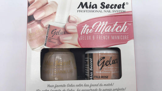 THE MATCH- GELUX & FRENCH -PALE ROSE SKU GF-120 Beauty & Personal Care Mia Secret