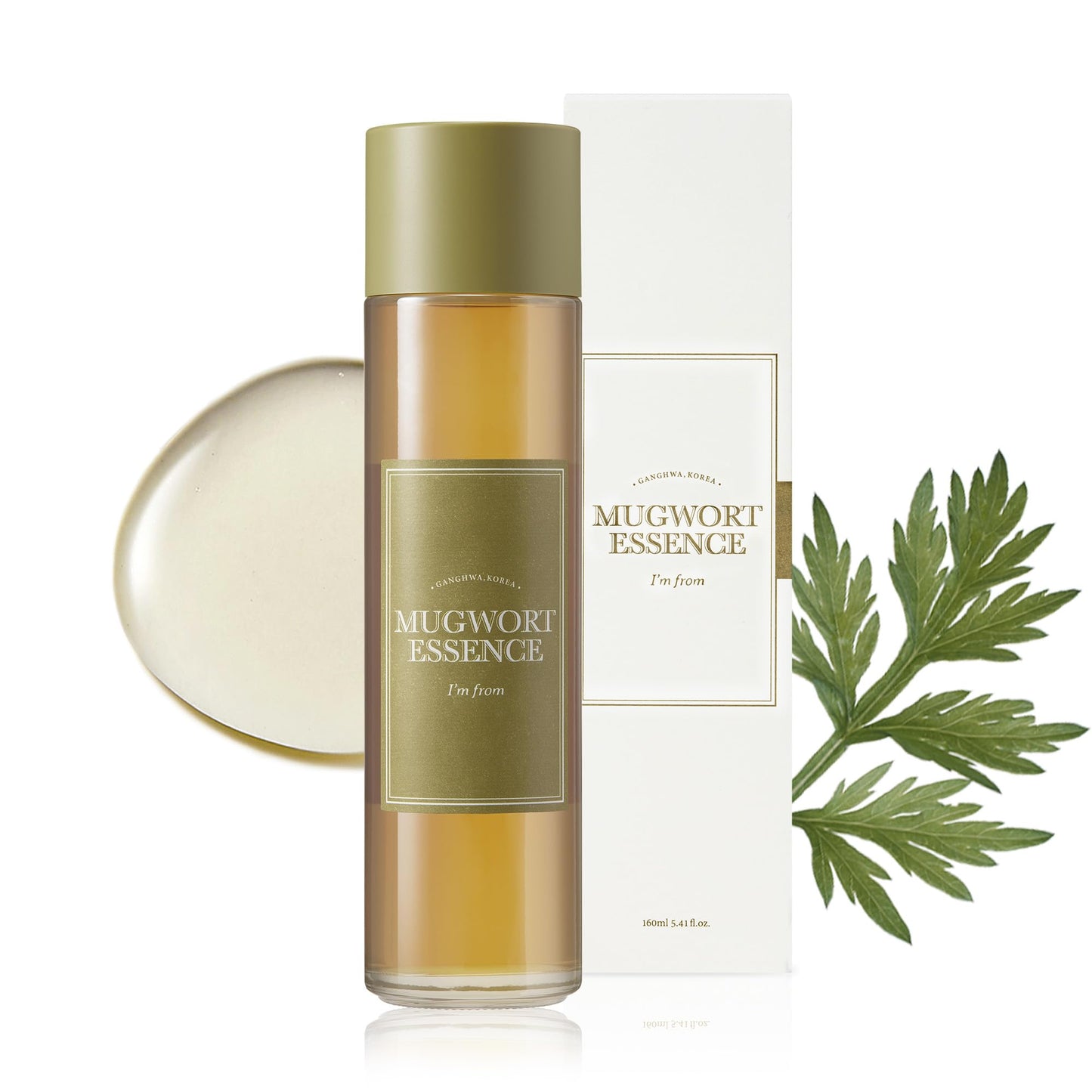 I'm From Mugwort Essence | Vegan Extract - Soothe Sensitive and Irritated Skin, Redness Relief, Refreshing, Korean Hydrating Toner | 5.4 Fl Oz, All