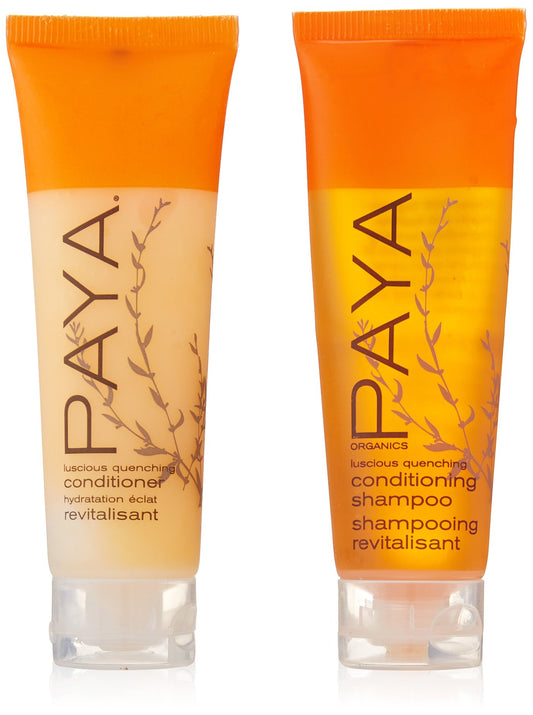PAYA Organics Luscious Quenching Shampoo & Conditioner lot of 16 (8 of each) 1oz bottles