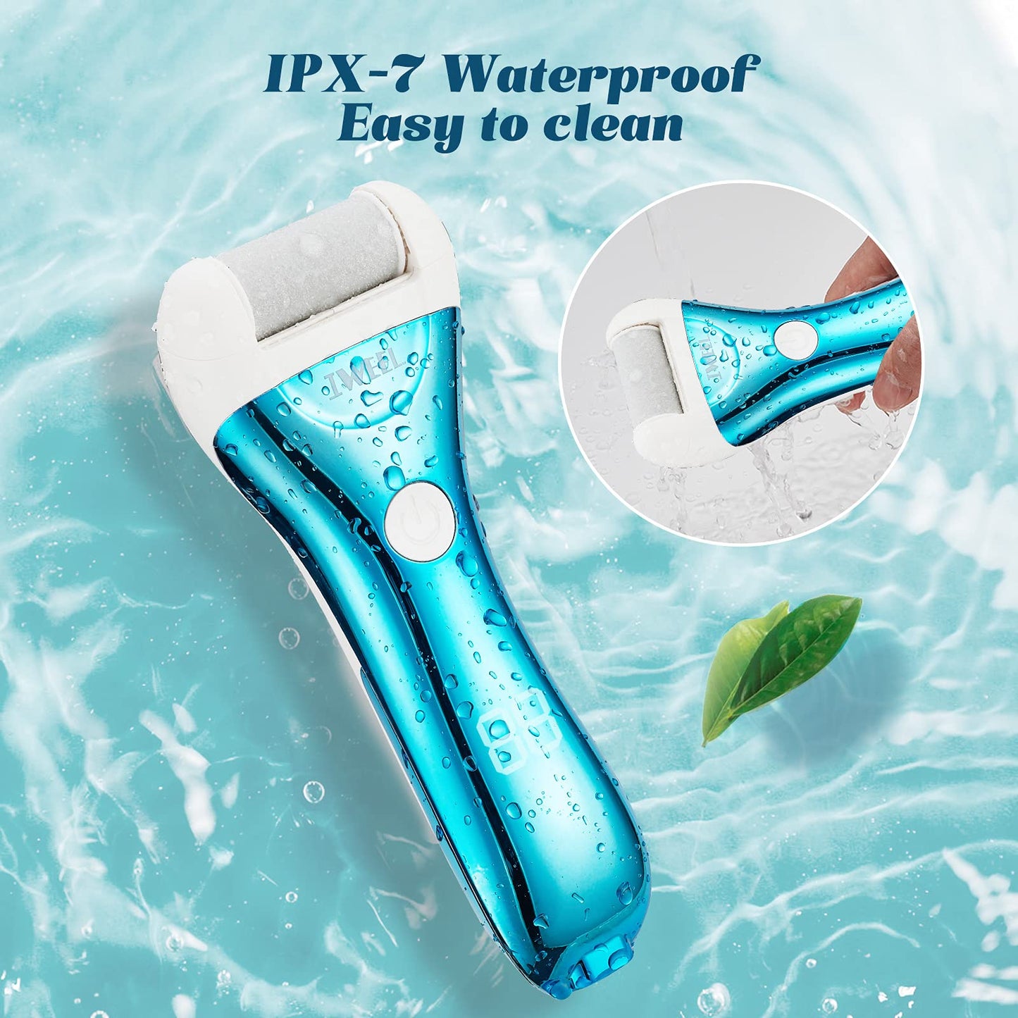 Electric Foot Callus Remover, Rechargeable Electronic Foot File Pedicure Kits, Electric Callus Remover for Feet, Foot Scrubber Dead Skin Remover
