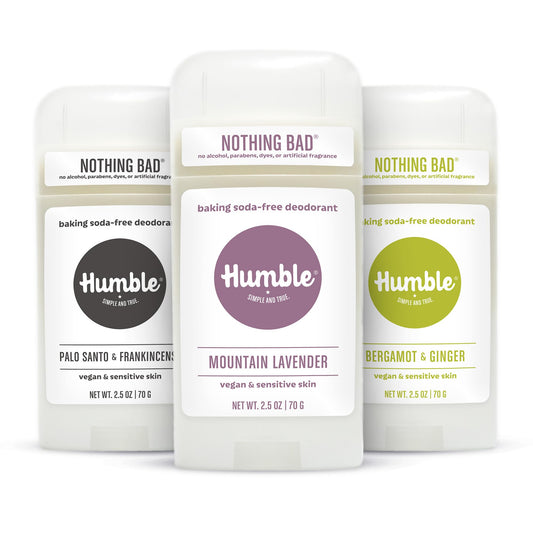 Humble Aluminum-Free Deodorant for Women & Men, Palo Santo, Lavender & Bergamot - Baking Soda-Free Natural Deodorant Stick for Sensitive Skin Beauty and Personal Care HUMBLE SIMPLE AND TRUE.
