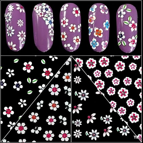 MBETA Gold Nail Art Sticker Decals 3D Exquisite Pattern Nail Art Bronzing Stickers Luxury Self-Adhesive Butterfly Flowers Valentine's Day Design DIY Beauty & Personal Care MBETA