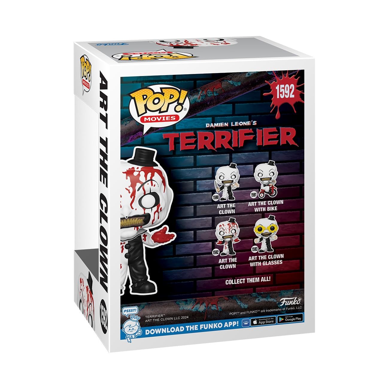 Funko POP! Movies: Terrifier 2 - Art The Clown - Bloody - Collectable Vinyl Figure - Gift Idea - Official Merchandise - for Kids & Adults - Horror…