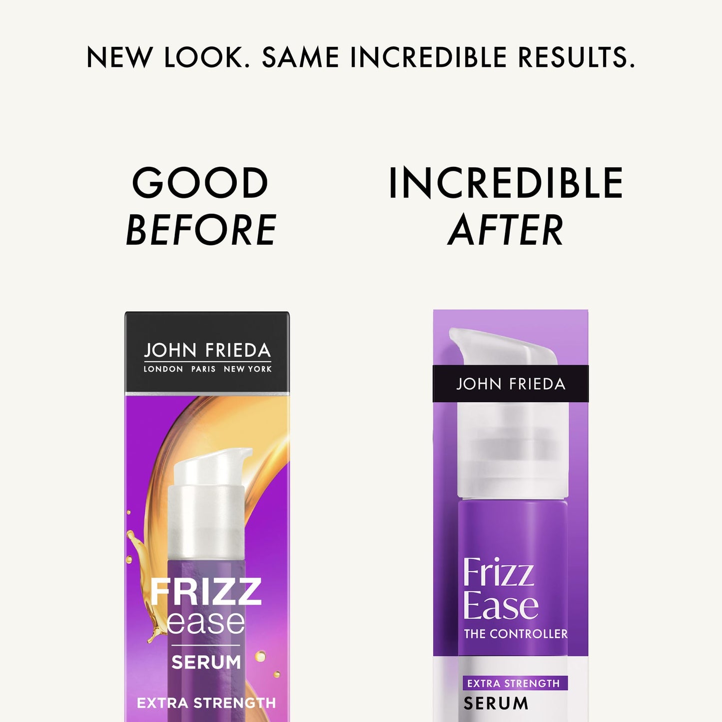 John Frieda Frizz Ease Extra Strength Hair Serum, Instantly Smooths for Healthy, Hydrated, Frizz-Free Hair, for Thick and Coarse Hair, with Argan +