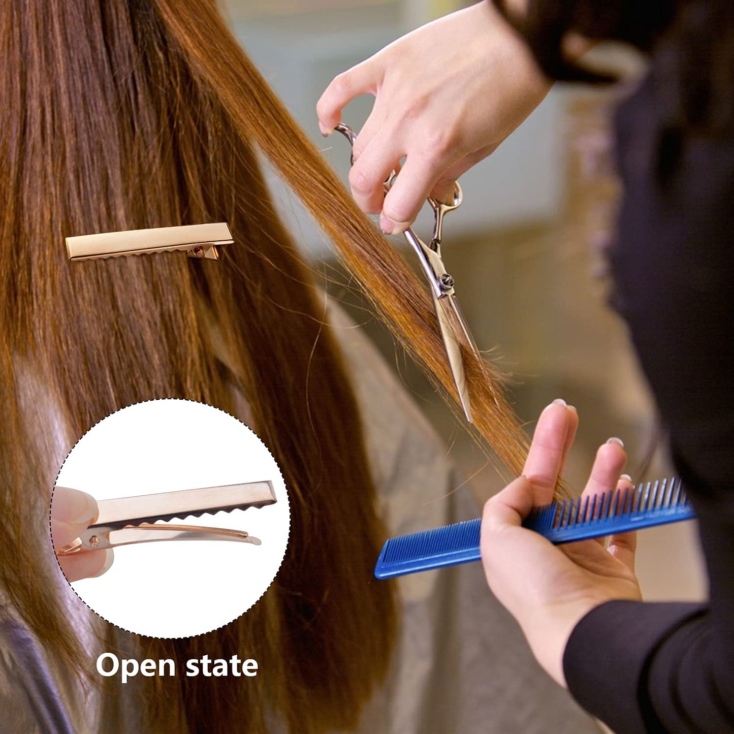 Duck Bill Hair Clips, 120pcs Gold Alligator Bow Clips Metal Single Prong Hair Curl Clips Flat Alligator Clips for Hair Styling Accessories or DIY