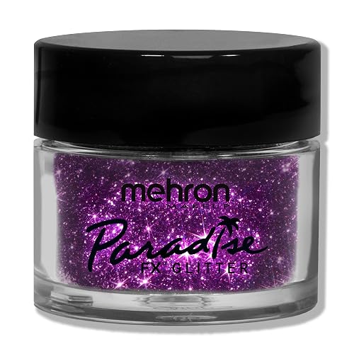 Mehron Makeup Paradise Glitter FX | Professional Cosmetic for Makeup & Art | Vibrant & Shimmering Loose Glitter .25 oz (7 g) (Fuchsia)