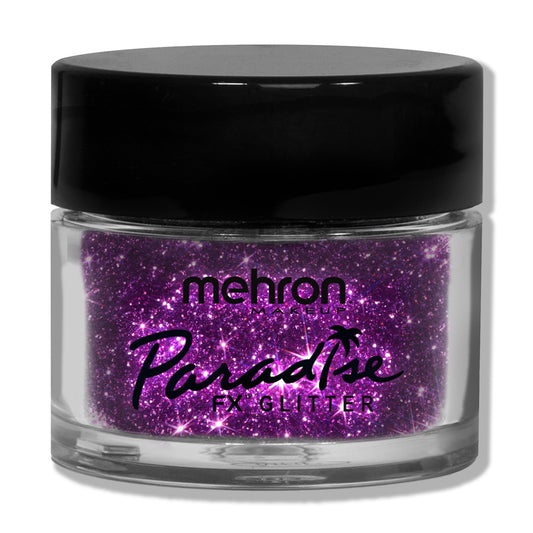 Mehron Makeup Paradise Glitter FX | Professional Cosmetic for Makeup & Art | Vibrant & Shimmering Loose Glitter .25 oz (7 g) (Fuchsia)