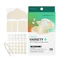 FreeGo Variety+ Hydrocolloid Spot Pimple & Pore Patches for Face, Large Patches for Breakouts, Zit, Blemish Spot, Facial Stickers, Korean Pimple