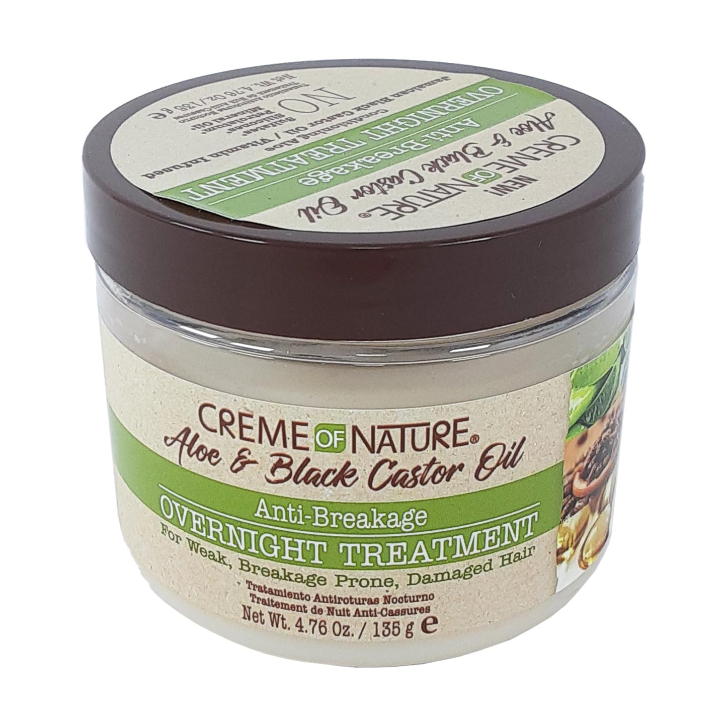 Creme of Nature, Anti-Breakage Overnight Treatment, With Aloe Vera Juice, Jamaican Black Castor Oil, 4.76 Oz