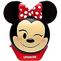 Lip Smacker Disney Minnie Mouse Emoji Lip Balm, Strawberry Lemonade Flavored, Clear, For Kids