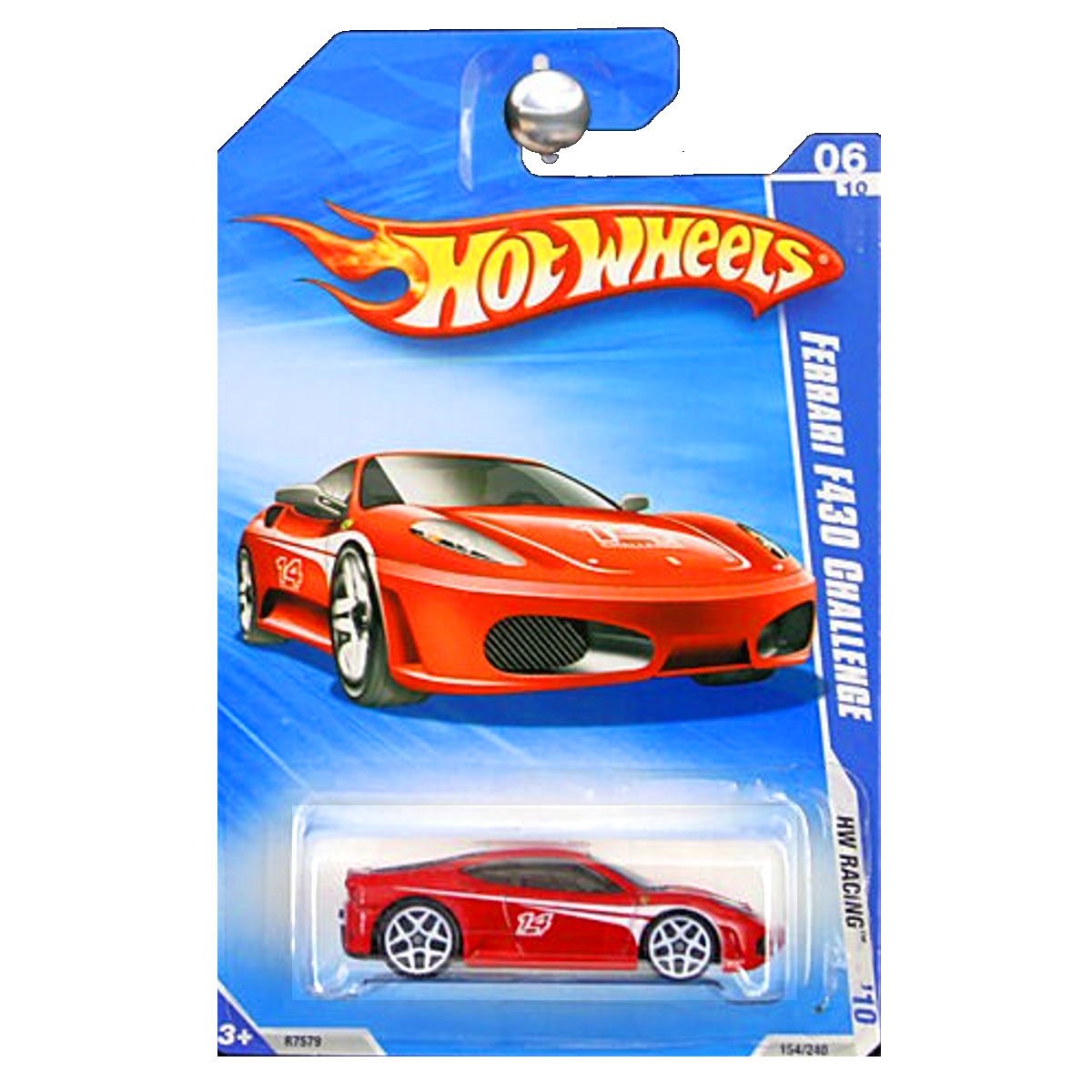 Hot Wheels 2010 HW Racing Red Ferrari F430 Challenge 1:64 Scale Collectible Die Cast Car Model