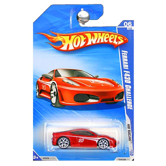 Hot Wheels 2010 HW Racing Red Ferrari F430 Challenge 1:64 Scale Collectible Die Cast Car Model