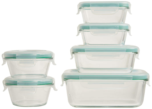 OXO Good Grips Smart Seal Airtight Container 12 Piece Glass Container Set