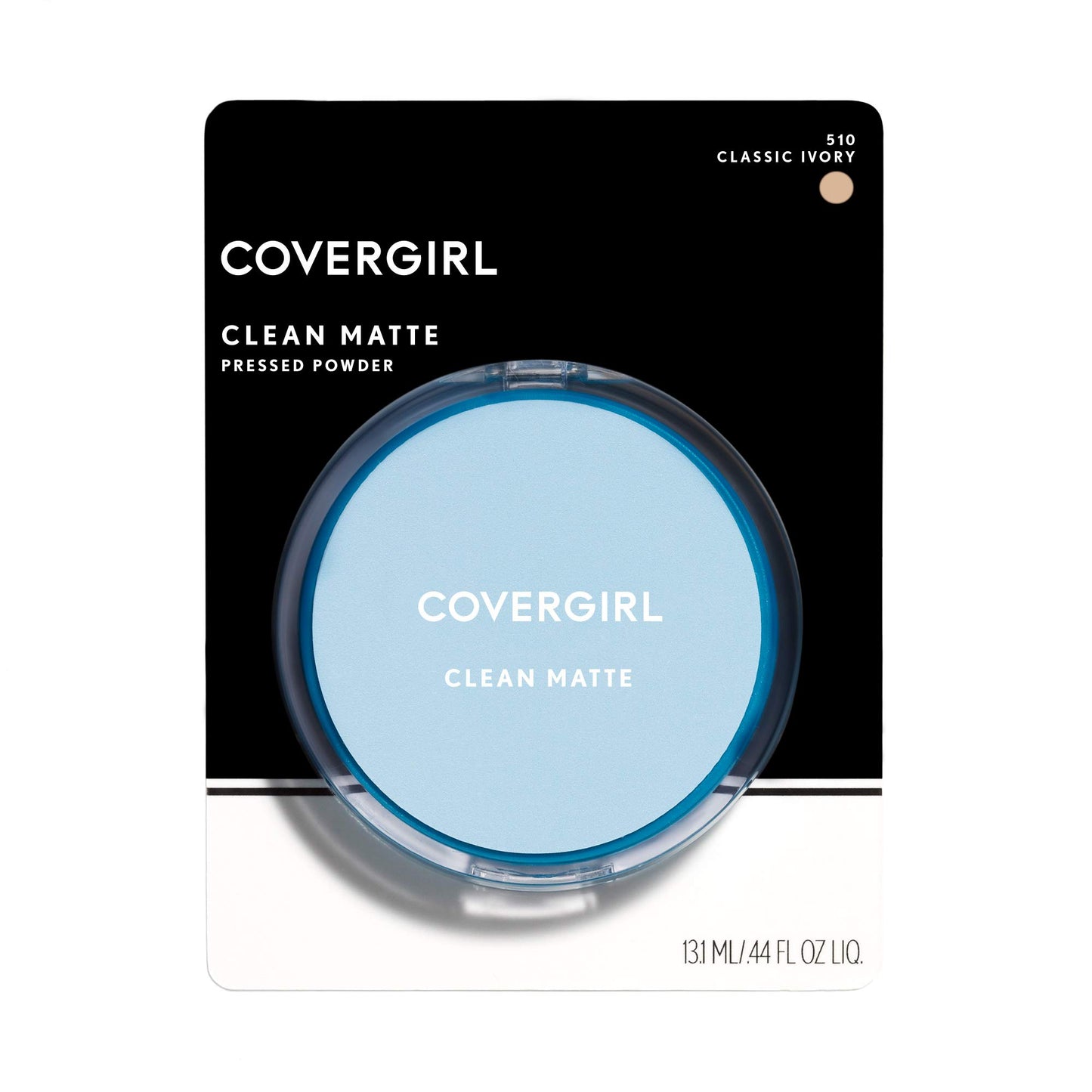 COVERGIRL Clean Matte Pressed Powder, Oil Control Powder, 1 container, .35 Fl Oz, Face Powder, Oil Free Loose Powder, Matte Finish, Lightweight, Shine