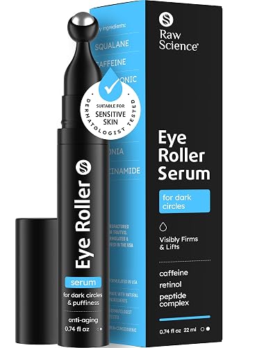 Eye Serum for Puffy Eyes & Dark Circles Under Eye Treatment, Caffeine, Niacinamide, Hyaluronic Acid, Retinol, Instant Moisturizer instead Eye Cream