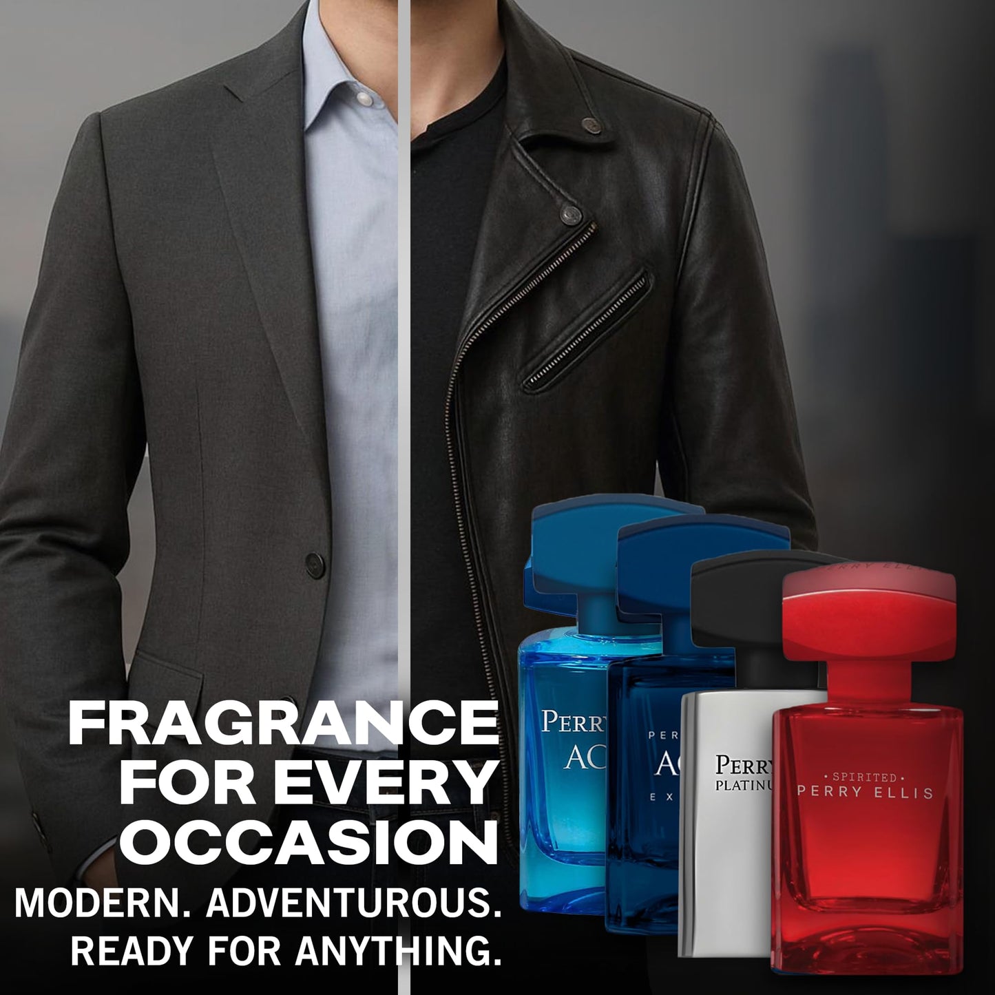 Perry Ellis Men's 4-Piece Mini Cologne Set for Men - Cologne Gift Sampler Set, EDT, Perfume Samples, Travel Size - Aqua, Aqua Extreme, Platinum