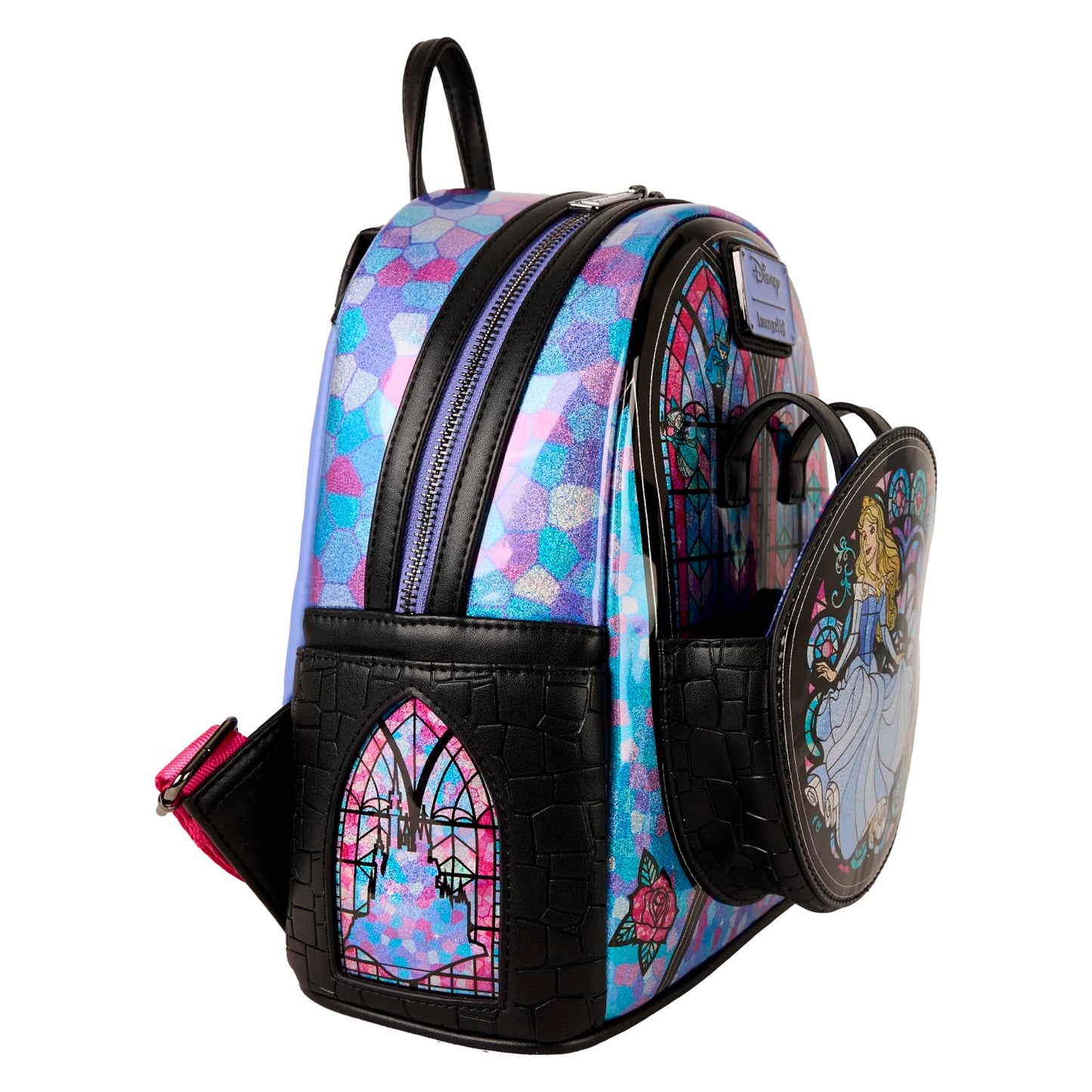 Loungefly Disney Princess Stained Glass: Sleeping Beauty Mini-Backpack, Amazon Exclusive