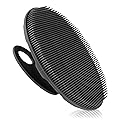 INNERNEED Soft Silicone Body Scrubber Handheld Shower Cleansing Brush, Gentle Exfoliating and Massage for All Kinds of Skin (Black)