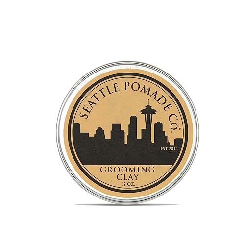 Seattle Pomade Co. Grooming Clay for Hair - USDA Certified, With Organic Essential Oils, Beeswax Based. Made with organic materials from around the