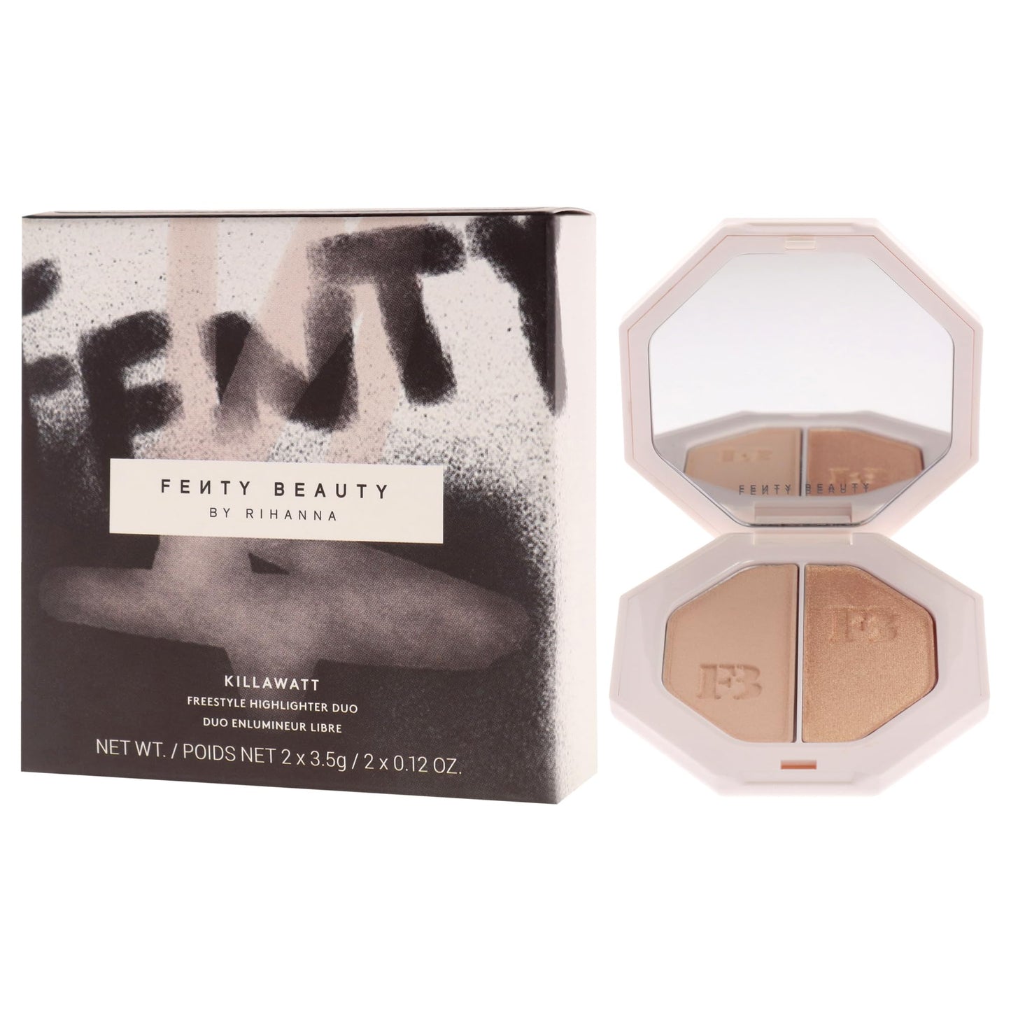 Killawatt Freestyle Highlighter Duo - Mean Money-Hustla Baby by Fenty Beauty for Women - 2 x 0.11 oz Highligter