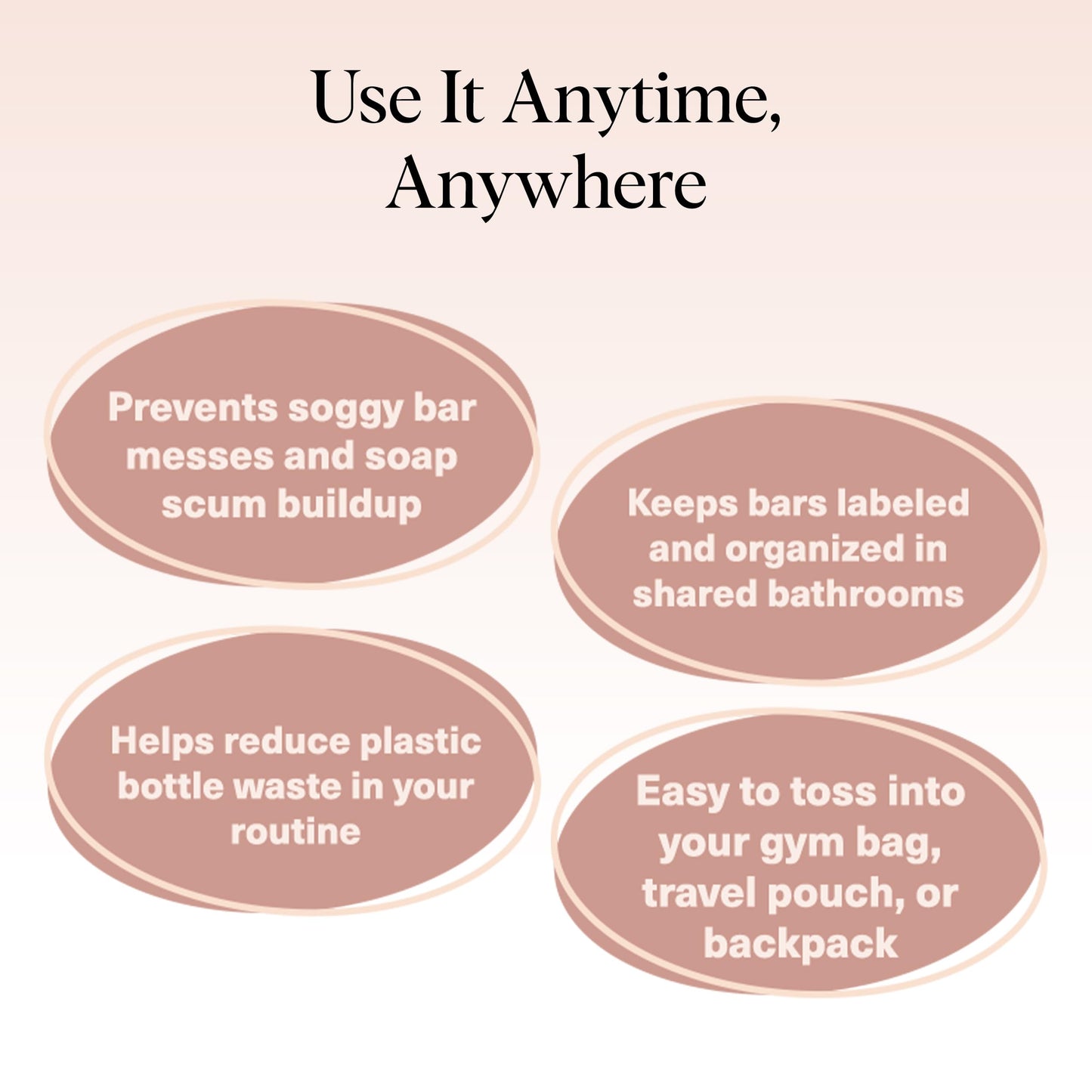 Kitsch Bar Soap Saver Bag - Patented Mesh Bag Soap Holder for Shampoo and Conditioner Bars - Extends Use & Prevents Soggy Mess - Recycled Mesh Beauty