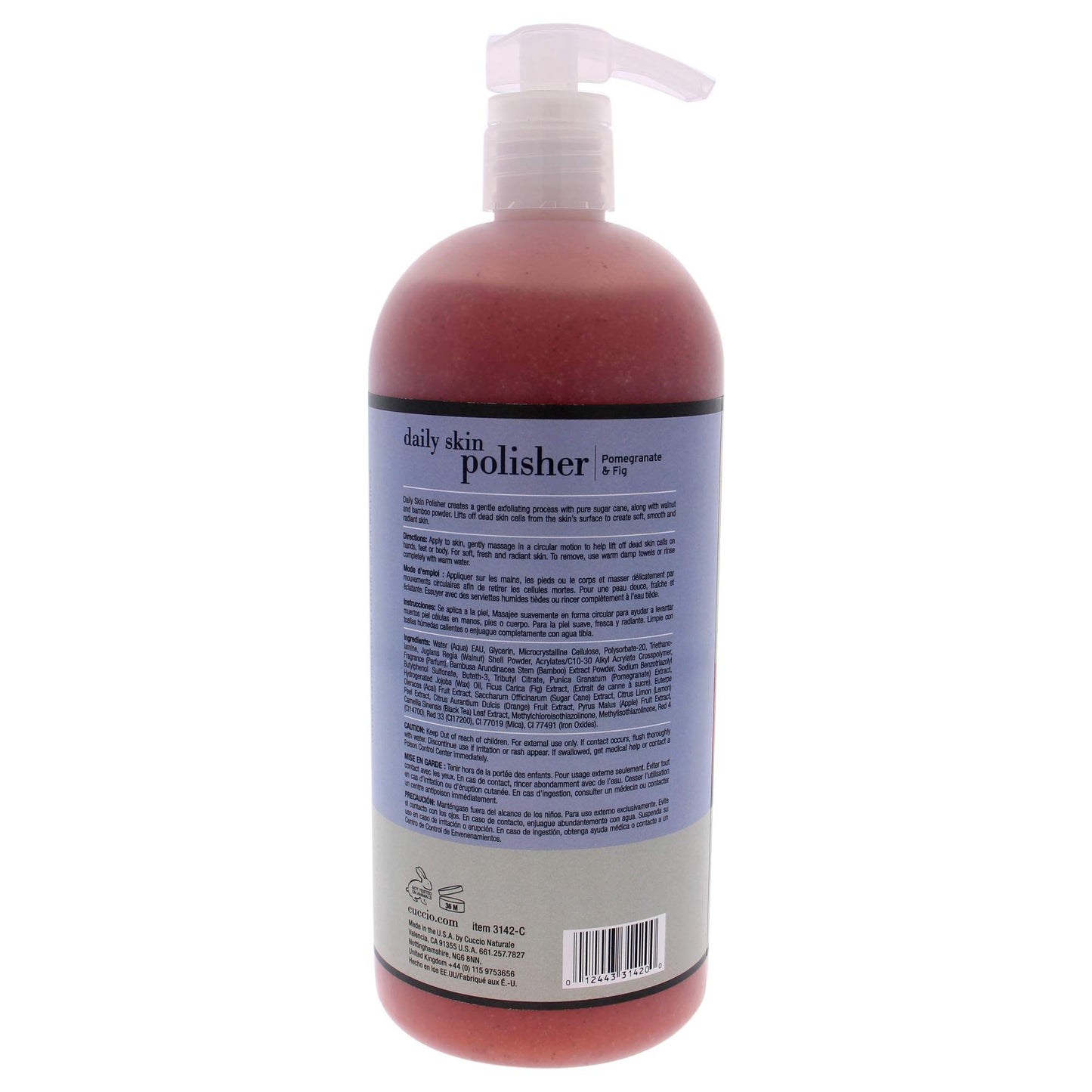 Cuccio Naturale Daily Skin Body Polisher - Soothes And Softens - Gentle Exfoliation Process - Lifts Dead Cells From Surface - Smooth And Radiant Beauty & Personal Care Cuccio