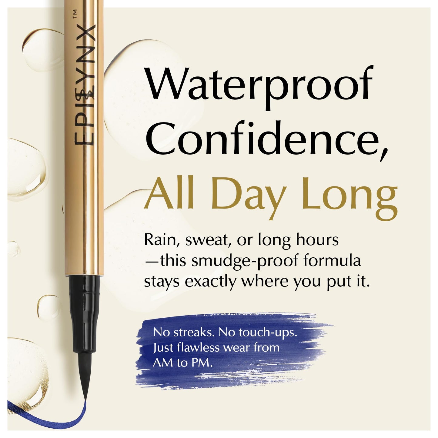Liquid Eyeliner - Hypoallergenic Eyeliner with Fine Brush Tip, Long-Lasting Waterproof Eye Liner - Cruelty-Free, Vegan, Hypoallergenic, Gluten-Free