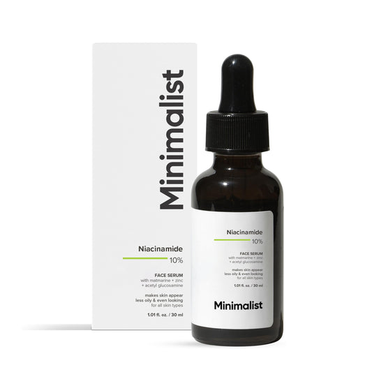 Minimalist 10% Niacinamide Face Serum for Enlarged Pores, Acne & Excess Oil | Reduces Blemishes for Even Skin Tone | For Women & Men | 1 Fl Oz / 30 ml Beauty & Personal Care Minimalist