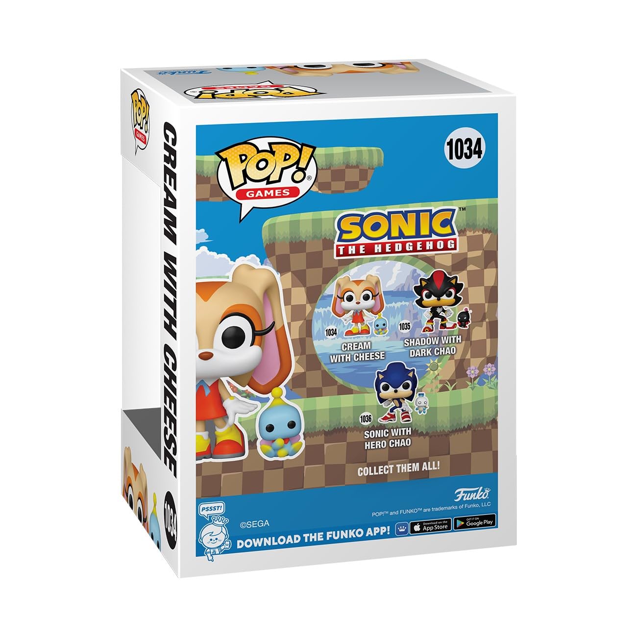 Funko POP & Buddy: Sonic - Cream with Cheese - Sonic The Hedgehog - Collectable Vinyl Figure - Gift Idea - Official Merchandise - for Kids & Adults…