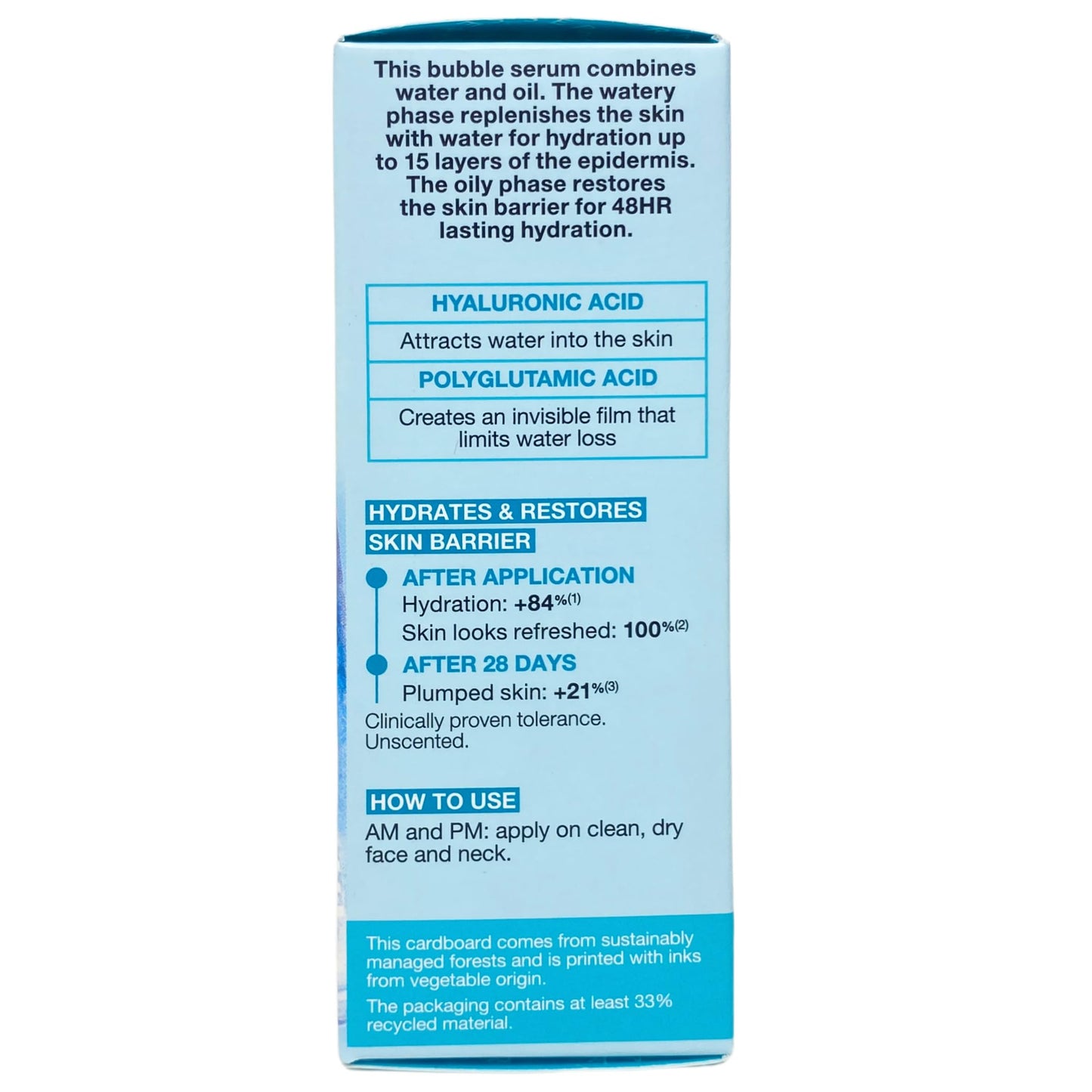 SEPHORA COLLECTION Hydrate - Dewy Bubble Serum with Hyaluronic + Polyglutamic Acids 1.01 fl oz / 30 mL