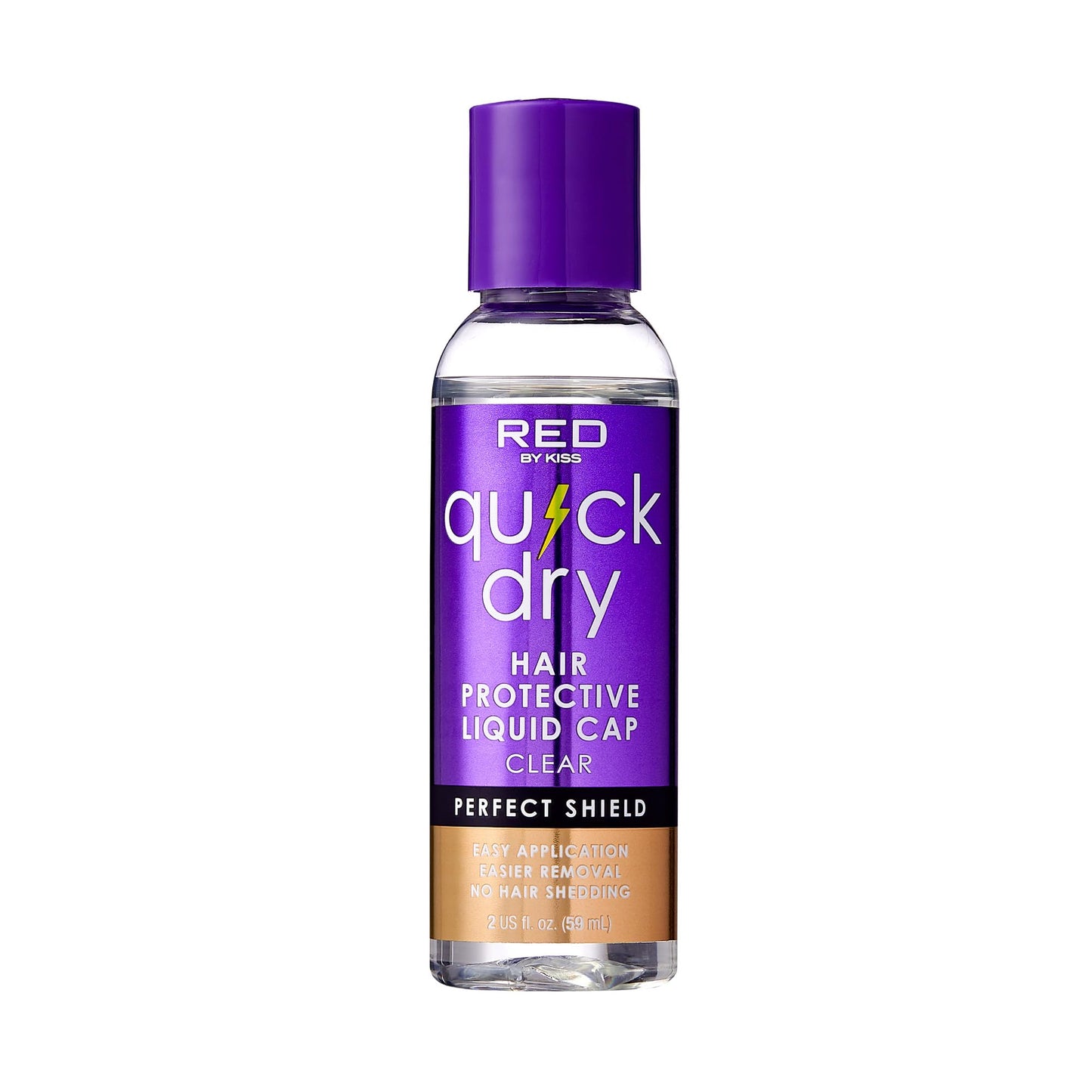 Red by Kiss Quick Dry Hair Protective Liquid Cap, Strong Lightweight Protection from Weaves Glue Damage, Fast Application, Quick Drying, & Easy