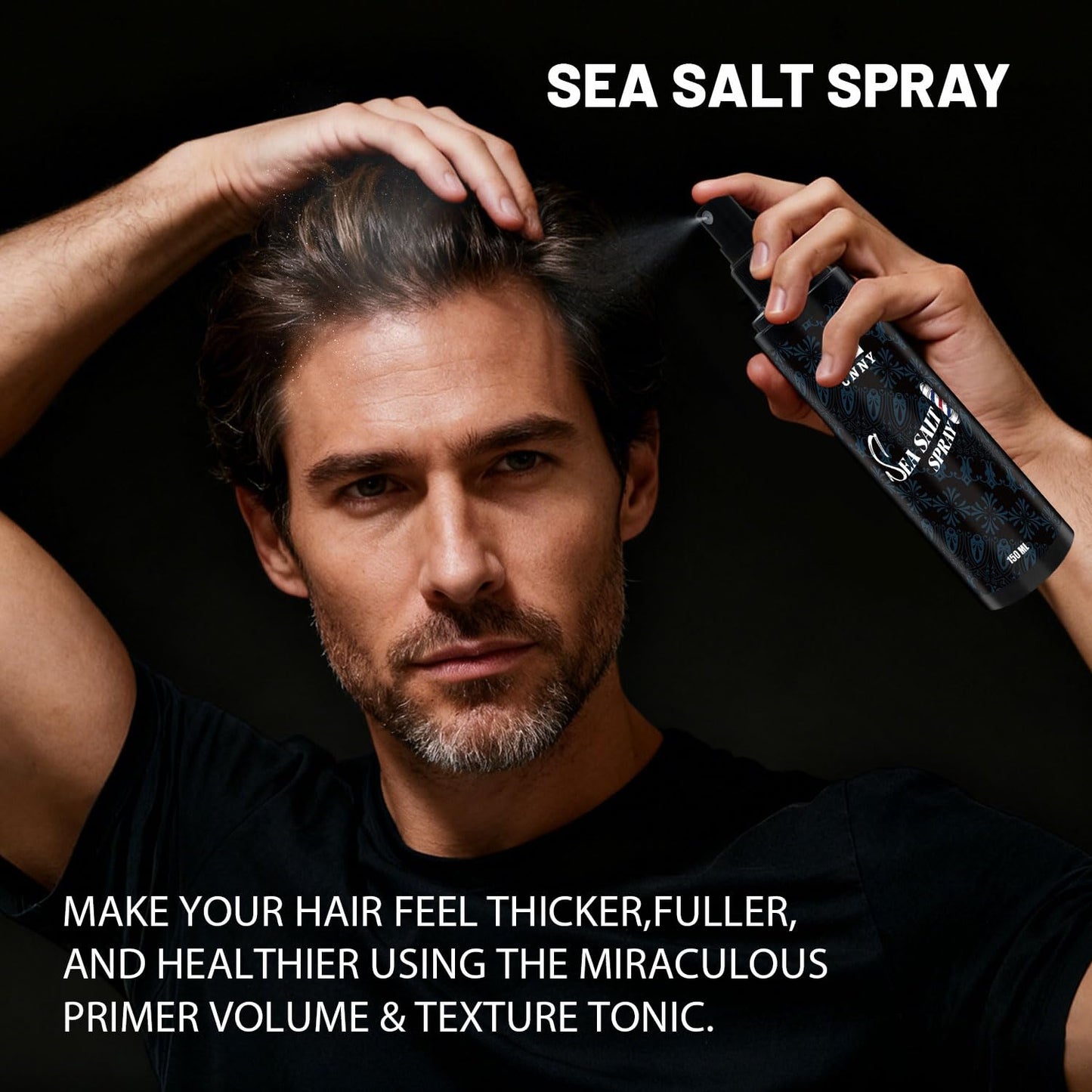 Crownnaturally CNNY Sea Salt Spray for Hair, Adds Volume, Texture & Beach Waves, Light Hold Natural Styling Spray with Sea Salt for All Hair Type